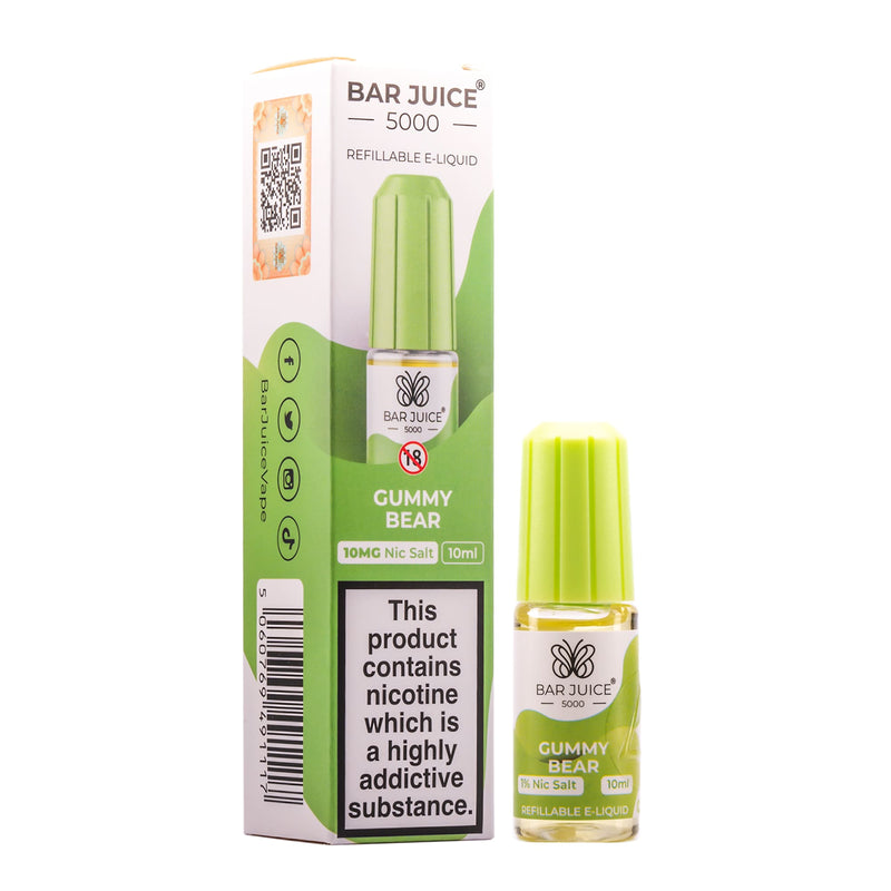 Bar Juice 5000 - Gummy Bear Nic Salt E-Liquid - 10ml - 20mg